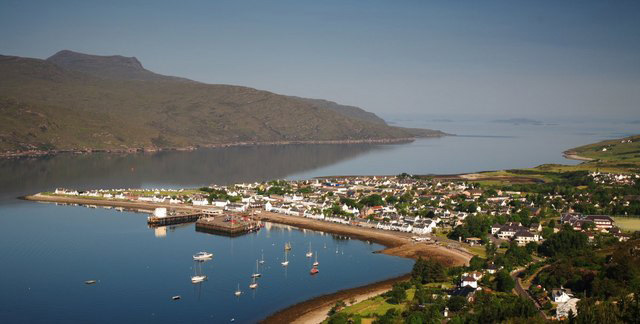 Ullapool and Loch Broom from Braes